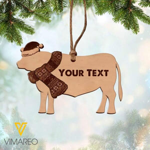 PERSONALIZED ANGUS CATTLE HANGING ORNAMENT CHRISTMAS NOV-HQ18