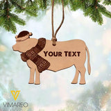 PERSONALIZED ANGUS CATTLE HANGING ORNAMENT CHRISTMAS NOV-HQ18