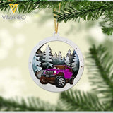 PERSONALIZED JEEP HANGING ORNAMENT CHRISTMAS NOV-LN18