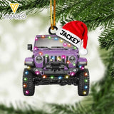 PERSONALIZED JEEP CHRISTMAS HANGING ORNAMENT CHRISTMAS QTVQ1911
