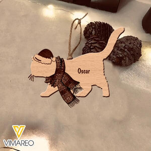 PERSONALIZED Cat Lover HANGING ORNAMENT CHRISTMAS NOV-MA18