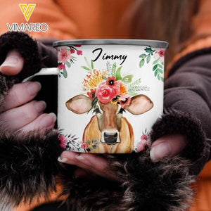 PERSONALIZED Brahman Cattle STEEL MUG 12OZ 3D PRINTED NOV-HQ19