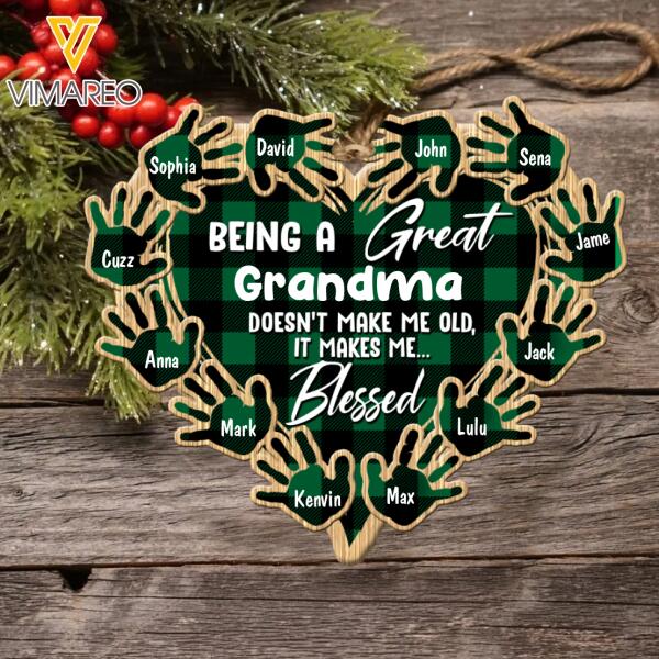 PERSONALIZED KID HANGING WOOD ORNAMENT CHRISTMAS NOV-MA20