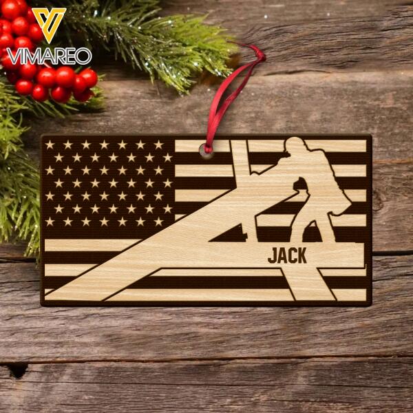 PERSONALIZED IRONWORKER WOOD ORNAMENT HANGING CHRISTMAS NOV-DT20