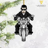 PERSONALIZED BIKER HANGING ORNAMENT CHRISTMAS NOV-MA22