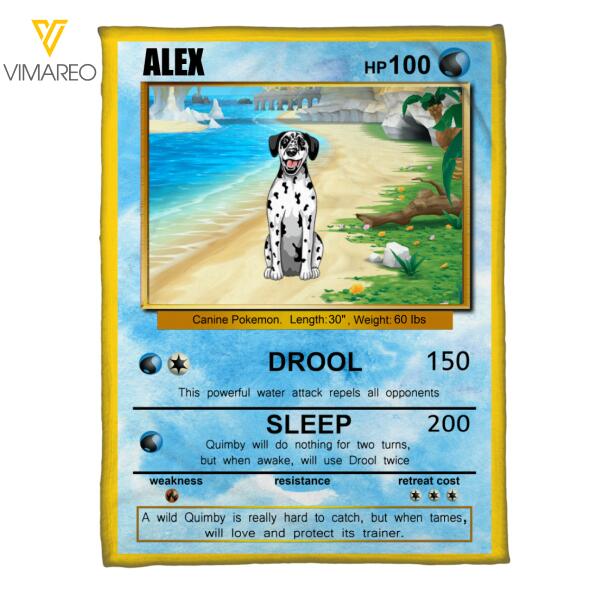 Personalized Dog Quilt Printed  NOV-DT23