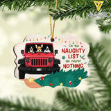 PERSONALIZED JEEP DOG HANGING ORNAMENT CHRISTMAS NOV-LN24