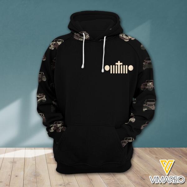 DH PERSONALIZED THIS GIRL RUNS ON JESUS AND JEEP HOODIE PRINTED NOV-MA24