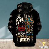 DH PERSONALIZED THIS GIRL RUNS ON JESUS AND JEEP HOODIE PRINTED NOV-MA24