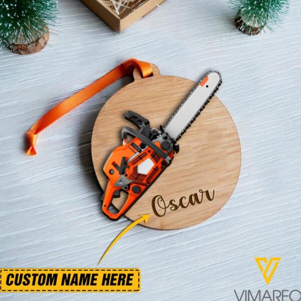 PERSONALIZED ARBORIST HANGING ORNAMENT CHRISTMAS PRINTED NOV-DT24