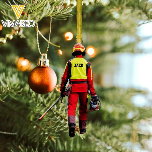 PERSONALIZED ARBORIST HANGING ORNAMENT CHRISTMAS NOV-LN25