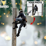 PERSONALIZED LINEMAN HANGING ORNAMENT CHRISTMAS NOV-QH26