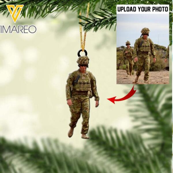 PERSONALIZED AUSTRALIAN SOLIDER HANGING ORNAMENT CHRISTMAS NOV-MQ26