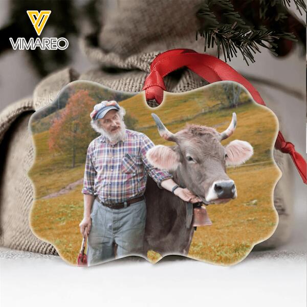 PERSONALIZED CATTLE HANGING ORNAMENT CHRISTMAS NOV-HQ26