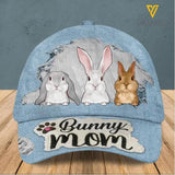 PERSONALIZED BUNNY  MOM PEAKED CAP TNVQ2611