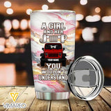 PERSONALIZED A GIRL AND HER JEEP TUMBLER QTMA3011