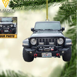 PERSONALIZED JEEP HANGING ORNAMENT CHRISTMAS DEC-HC03