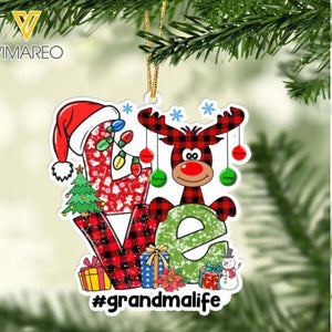 PERSONALIZED LOVE GRANDMA HANGING ORNAMENT CHRISTMAS QTTN0312