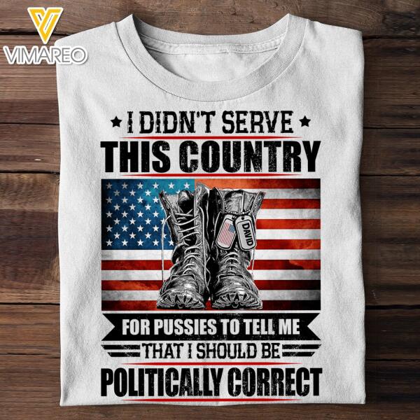 Personalized U.S SoldierTshirt Printed DEC-MA03
