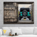 Personalized Jeep Canvas Printed DEC-DT03