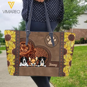 PERSONALIZED DOG LEATHER BAG TNVQ