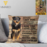 PERSONALIZED ROTTWEILER DOG PILLOW PRINTED DEC-HC07