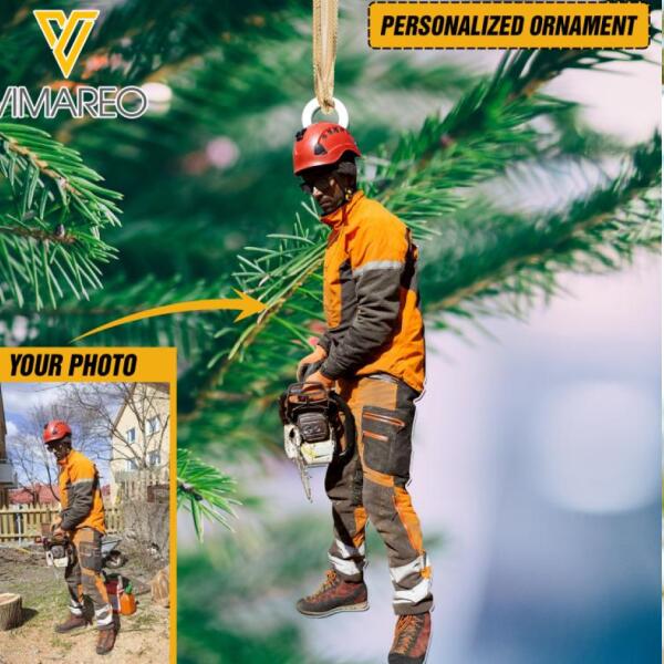 PERSONALIZED ARBORIST HANGING ORNAMENT CHRISTMAS DEC-DT08