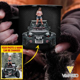 PERSONALIZED JEEP PHOTO GIRL STEEL MUG 12OZ 3D PRINTED QTMA0912