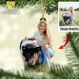 PERSONALIZED PIG SHOW PHOTO HANGING ORNAMENT QTTQ0912