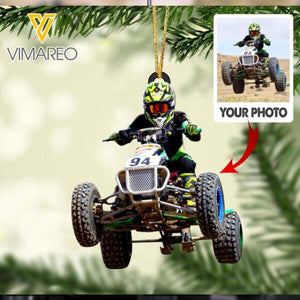 PERSONALIZED MOTOCROSS PHOTO HANGING ORNAMENT QTTQ0912