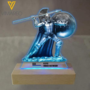 PERSONALIZED THIN BLUE LINE LEDLAMP DEC-DT09
