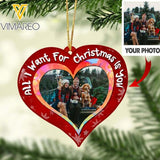 PERSONALIZED ALL I WANT FOR CHRISTMAS IS YOU FAMILY PHOTO HANGING ORNAMENT QTTQ1012