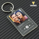 PERSONALIZED COUPLE PHOTO KEYCHAIN PRINTED DEC-HQ10