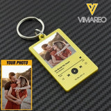 PERSONALIZED COUPLE PHOTO KEYCHAIN PRINTED DEC-DT10