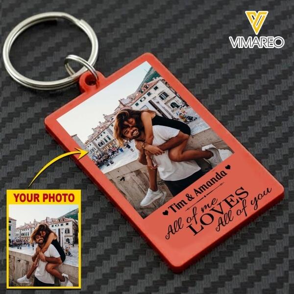 PERSONALIZED COUPLE PHOTO KEYCHAIN PRINTED DEC-MA10