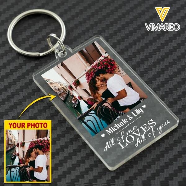 PERSONALIZED COUPLE PHOTO KEYCHAIN PRINTED DEC-MA10