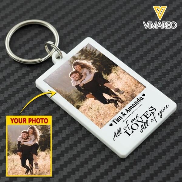 PERSONALIZED COUPLE PHOTO KEYCHAIN PRINTED DEC-MA10