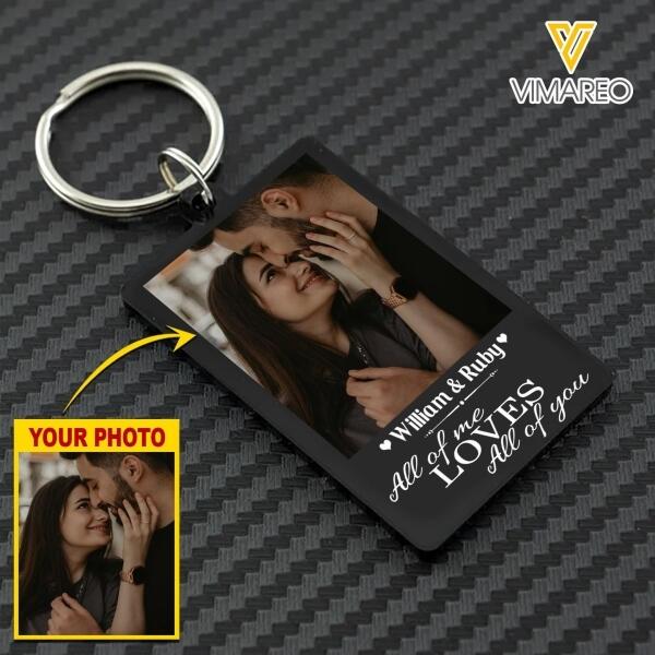 PERSONALIZED COUPLE PHOTO KEYCHAIN PRINTED DEC-MA10