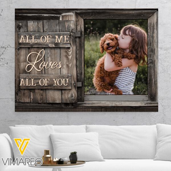 Personalized Dog lover Canvas Printed QTDT1112