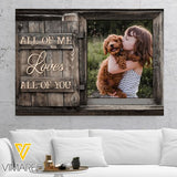 Personalized Dog lover Canvas Printed QTDT1112