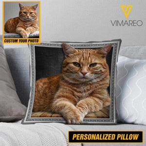 PERSONALIZED CAT BREED PHOTO UPLOAD PILLOW PRINTED QTDT1412
