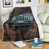 Personalized Jeep Quilt Blanket Printed  DEC-HC16