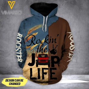 PERSONALIZED ROCK THE JEEP LIFE HOODIE/ SWEATER QTTQ1812