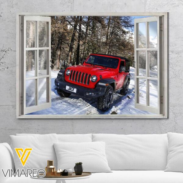 Personalized Jeep Canvas Printed DEC-DT21
