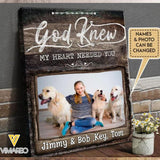 Personalized Dog In My Heart Canvas Printed DEC-HQ21