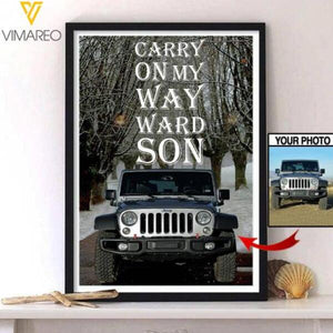 PERSONALIZED CARRY ON MY WAY JEEP CANVAS TNTQ2212