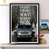 PERSONALIZED CARRY ON MY WAY JEEP CANVAS TNTQ2212