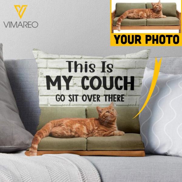 PERSONALIZED THIS IS MY COUCH CAT PILLOW PRINTED DEC-HQ24