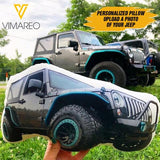 PERSONALIZED JEEP SHAPE 2 SIDE PILLOW QTDT2712