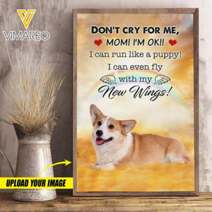 DH Personalized Corgi Dog Photo Canvas Printed DEC-MQ28